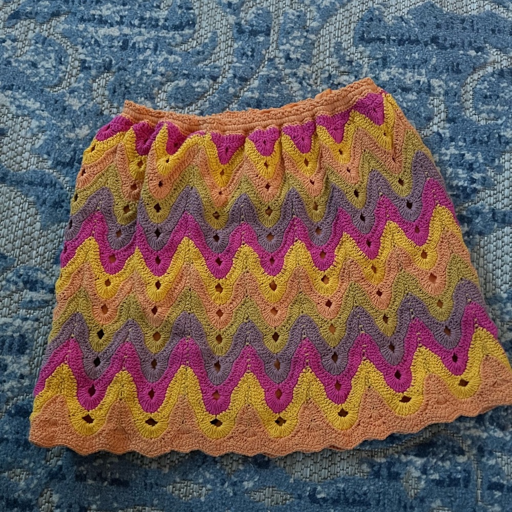 Free people heat of the moment crotchet skirt